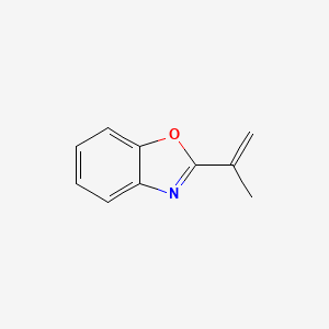 molecular formula C10H9NO B1601972 Benzoxazole, 2-(1-methylethenyl)- CAS No. 61841-34-7