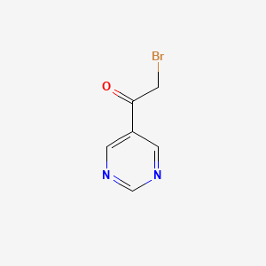molecular formula C6H5BrN2O B1601980 2-溴-1-(嘧啶-5-基)乙酮 CAS No. 58004-79-8