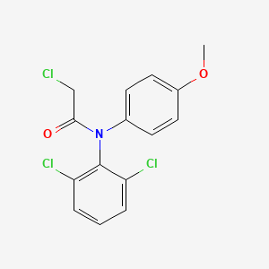 2-chloro-N-(2,6-dichlorophenyl)-N-(4-methoxyphenyl)acetamide