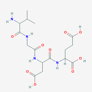 molecular formula C16H26N4O9 B1602014 Valylglycyl-alpha-aspartylglutamic acid CAS No. 63141-66-2
