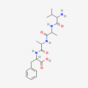molecular formula C20H30N4O5 B1602015 H-缬-丙-丙-苯-OH CAS No. 21957-32-4