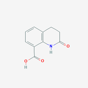 molecular formula C10H9NO3 B1602023 2-Oxo-1,2,3,4-tetrahydroquinoline-8-carboxylic acid CAS No. 569344-28-1
