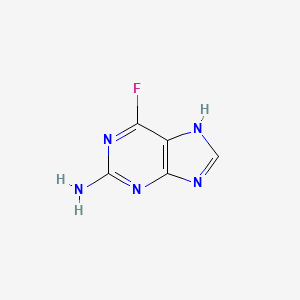 molecular formula C5H4FN5 B1602024 6-fluoro-7H-purin-2-amine CAS No. 34798-94-2