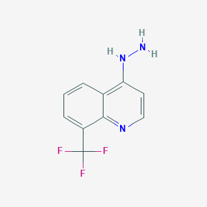 molecular formula C10H8F3N3 B1602031 4-Hydrazinyl-8-(trifluoromethyl)quinoline CAS No. 57369-92-3