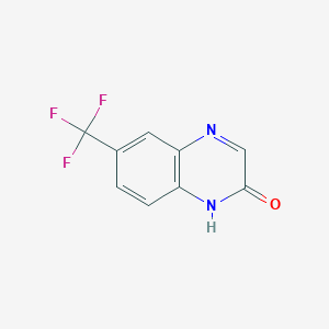 molecular formula C9H5F3N2O B1602035 6-(三氟甲基)喹喔啉-2(1H)-酮 CAS No. 55687-18-8