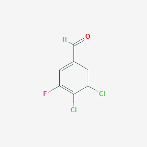 molecular formula C7H3Cl2FO B1602048 3,4-Dichloro-5-fluorobenzaldehyde CAS No. 1160574-74-2