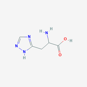 molecular formula C5H8N4O2 B160205 三唑丙氨酸 CAS No. 10109-05-4