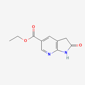 molecular formula C10H10N2O3 B1602053 ethyl 2-oxo-2,3-dihydro-1H-pyrrolo[2,3-b]pyridine-5-carboxylate CAS No. 223646-21-7