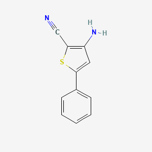molecular formula C11H8N2S B1602056 3-Amino-5-phenylthiophene-2-carbonitrile CAS No. 83060-72-4