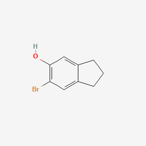 molecular formula C9H9BrO B1602089 6-Bromo-2,3-dihydro-1H-inden-5-ol CAS No. 32337-85-2