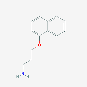 molecular formula C13H15NO B1602104 3-(Naphthalen-1-yloxy)propan-1-amine CAS No. 58477-93-3