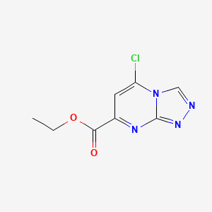 molecular formula C8H7ClN4O2 B1602108 5-氯[1,2,4]三唑并[4,3-a]嘧啶-7-甲酸乙酯 CAS No. 99951-90-3