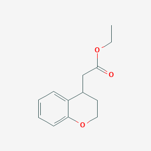 molecular formula C13H16O3 B1602110 2-(3,4-二氢-2H-色满-4-基)乙酸乙酯 CAS No. 119304-96-0