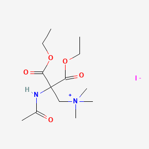 molecular formula C13H25IN2O5 B1602114 (2-乙酰氨基-2,2-二羧乙基)三甲基铵碘化物二乙酯 CAS No. 7689-61-4
