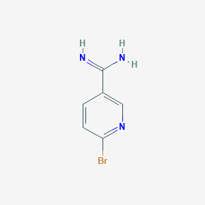 molecular formula C6H6BrN3 B1602117 6-Bromonicotinimidamide CAS No. 1346541-66-9