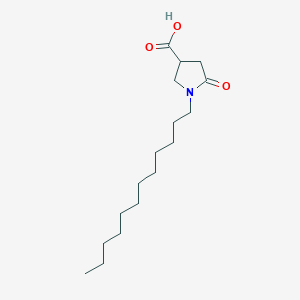 molecular formula C17H31NO3 B160213 1-十二烷基-5-氧代吡咯烷-3-羧酸 CAS No. 10054-21-4