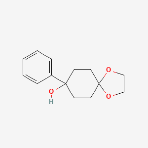 molecular formula C14H18O3 B1602130 8-Phenyl-1,4-dioxaspiro[4.5]decan-8-ol CAS No. 94112-58-0