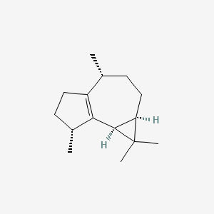 molecular formula C15H24 B1602140 (1aR,4R,7R,7bS)-1,1,4,7-Tetramethyl-1a,2,3,4,5,6,7,7b-octahydro-1H-cyclopropa[e]azulene CAS No. 95910-36-4