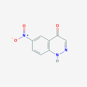 molecular formula C8H5N3O3 B1602143 6-Nitrocinnolin-4-ol CAS No. 7387-19-1