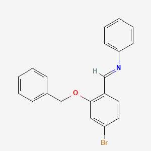 molecular formula C20H16BrNO B1602148 (E)-N-(2-(Benzyloxy)-4-bromobenzylidene)aniline CAS No. 914777-35-8