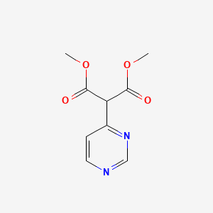 molecular formula C9H10N2O4 B1602160 Dimethyl 2-(pyrimidin-4-YL)malonate CAS No. 86761-91-3