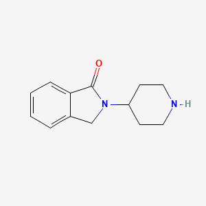 molecular formula C13H16N2O B1602179 2-(Piperidin-4-yl)isoindolin-1-one CAS No. 59791-82-1