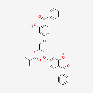 B1602193 1,3-Bis(4-benzoyl-3-hydroxyphenoxy)-2-propyl methacrylate CAS No. 103637-48-5