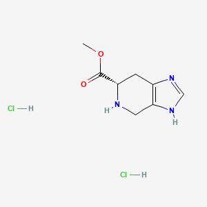 B1602202 (S)-Methyl 4,5,6,7-tetrahydro-3H-imidazo[4,5-C]pyridine-6-carboxylate 2hcl CAS No. 114786-39-9