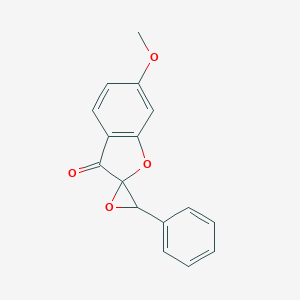 molecular formula C16H12O4 B160223 6-Methoxyaurone epoxide CAS No. 10173-78-1