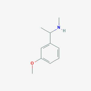 molecular formula C10H15NO B1602243 1-(3-Methoxyphenyl)-N-methylethanamine CAS No. 438245-97-7