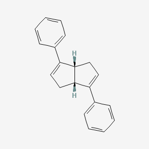 molecular formula C20H18 B1602247 (3aR,6aR)-3,6-Diphenyl-1,3a,4,6a-tetrahydropentalene CAS No. 947503-81-3