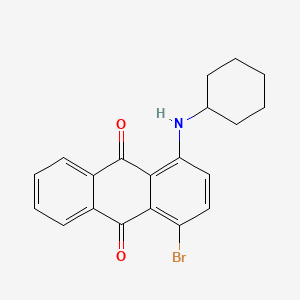 molecular formula C20H18BrNO2 B1602249 1-Bromo-4-(cyclohexylamino)anthracene-9,10-dione CAS No. 14233-28-4
