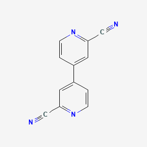molecular formula C12H6N4 B1602263 [4,4'-Bipyridine]-2,2'-dicarbonitrile CAS No. 53829-09-7
