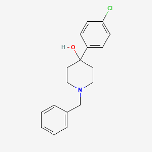 molecular formula C18H20ClNO B1602268 1-Benzyl-4-(4-chlorophenyl)piperidin-4-ol CAS No. 56108-25-9