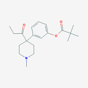B160228 3-(1-Methyl-4-propanoylpiperidin-4-yl)phenyl 2,2-dimethylpropanoate CAS No. 136832-80-9
