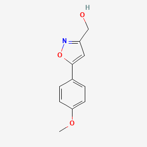 molecular formula C11H11NO3 B1602308 (5-(4-甲氧基苯基)异噁唑-3-基)甲醇 CAS No. 58492-77-6