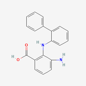 molecular formula C19H16N2O2 B1602310 3-Amino-2-(biphenyl-2-ylamino)benzoic acid CAS No. 893613-05-3