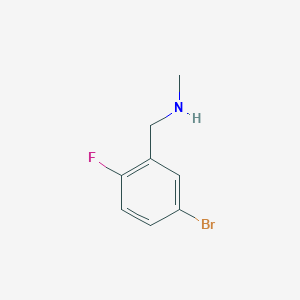 molecular formula C8H9BrFN B1602313 1-(5-Bromo-2-fluorophenyl)-N-methylmethanamine CAS No. 188723-97-9