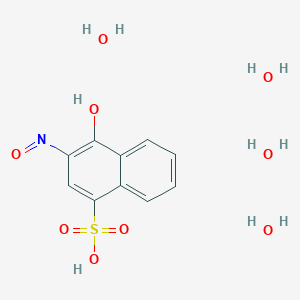 molecular formula C10H15NO9S B1602325 2-Nitroso-1-naphthol-4-sulfonic acid tetrahydrate CAS No. 624725-88-8