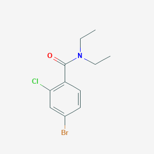 molecular formula C11H13BrClNO B1602331 N,N-二乙基-4-溴-2-氯苯甲酰胺 CAS No. 682778-17-2