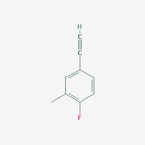 molecular formula C9H7F B1602341 4-Ethynyl-1-fluoro-2-methylbenzene CAS No. 351002-93-2