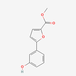 molecular formula C12H10O4 B1602349 Methyl 5-(3-hydroxyphenyl)furan-2-carboxylate CAS No. 834884-73-0