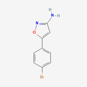 molecular formula C9H7BrN2O B1602353 5-(4-Bromophenyl)isoxazol-3-amine CAS No. 6525-98-0