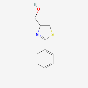 molecular formula C11H11NOS B1602359 (2-(对甲苯基)噻唑-4-基)甲醇 CAS No. 36093-97-7