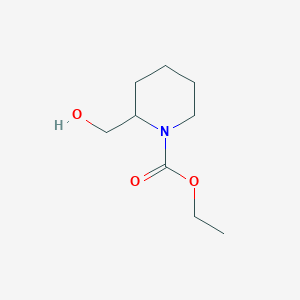 molecular formula C9H17NO3 B1602360 Ethyl 2-(hydroxymethyl)piperidine-1-carboxylate CAS No. 208454-12-0