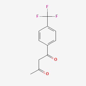 molecular formula C11H9F3O2 B1602361 1-(4-(Trifluoromethyl)phenyl)butane-1,3-dione CAS No. 258346-69-9