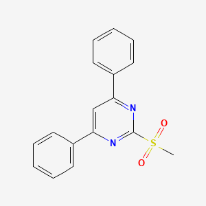 molecular formula C17H14N2O2S B1602362 2-(Methylsulfonyl)-4,6-diphenylpyrimidine CAS No. 958727-25-8