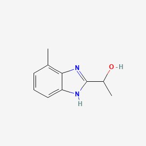 molecular formula C10H12N2O B1602367 1-(4-甲基-1H-苯并咪唑-2-基)乙醇 CAS No. 953857-84-6