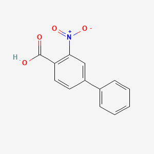 molecular formula C13H9NO4 B1602373 2-硝基-4-苯基苯甲酸 CAS No. 99847-13-9