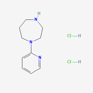 molecular formula C10H17Cl2N3 B1602379 1-(Pyridin-2-yl)-1,4-diazepane dihydrochloride CAS No. 864754-31-4